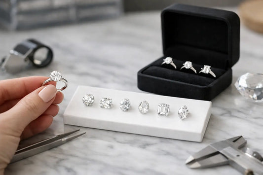 Diamantvorm voor verlovingsring kiezen