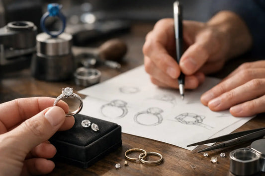 Handgemaakte verlovingsring laten ontwerpen
