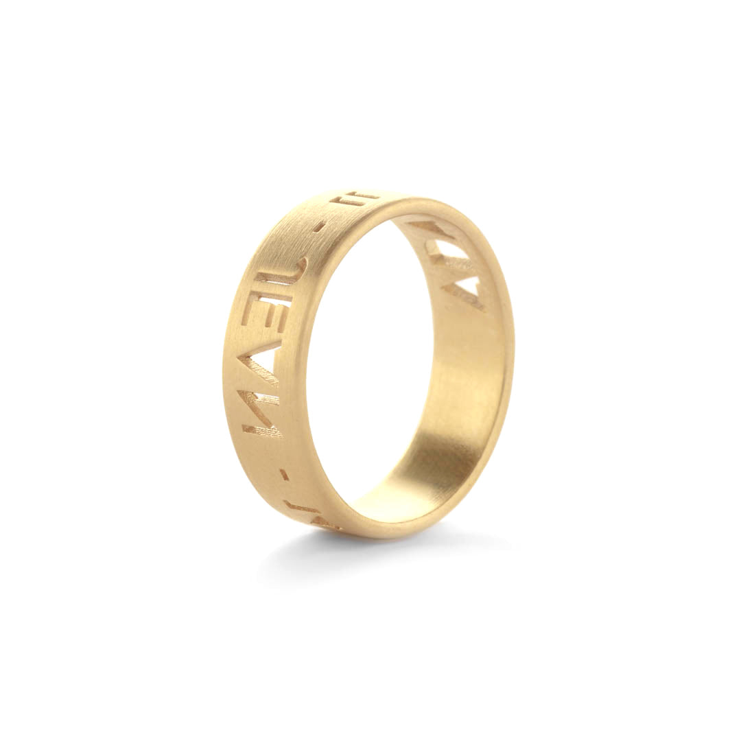 Sculpturale trouwring uit 3D collectie – opvallend en elegant